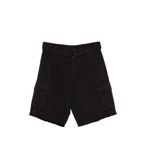 Laneus Black Shorts - Cargo Shorts Men